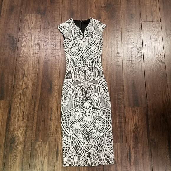 Ted Baker London Sancha Jacquard Midi Dress - Picture 4 of 8